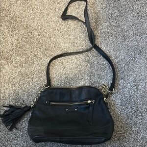 Black Leather Shoulder Bag